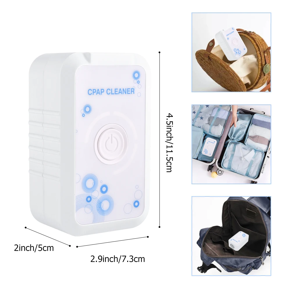 USB Mini CPAP Cleaner Portable Sanitizer Sterilizer Cleaning Machine Auto Disinfector Ventilator | Красота и здоровье