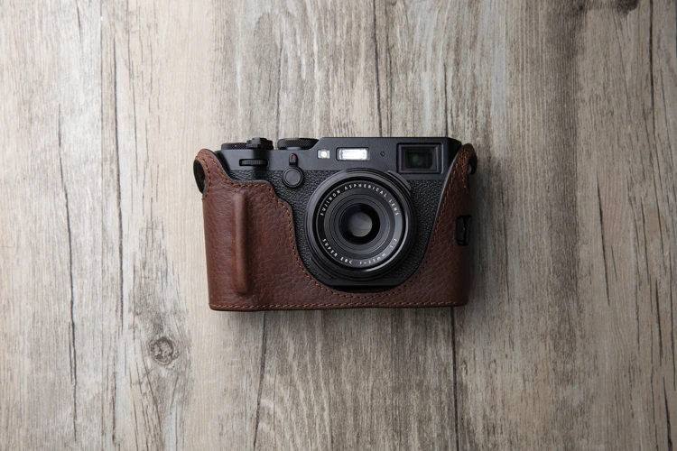 Бренд AYdgcam ручной работы из натуральной кожи чехол для камеры Fujifilm X100F X100-F сумка для камеры половина крышки винтажный Чехол