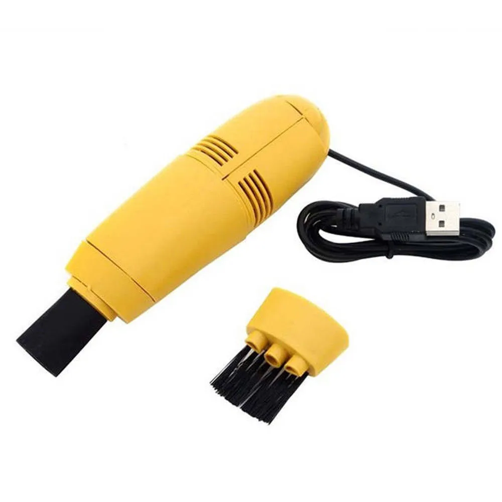 YE 1 шт. Клавиатура Очиститель мини USB компьютер пылесос ПК очиститель для ноутбука щетка для чистки пыли набор бытовой чистящий инструмент z1029 - Цвет: YE