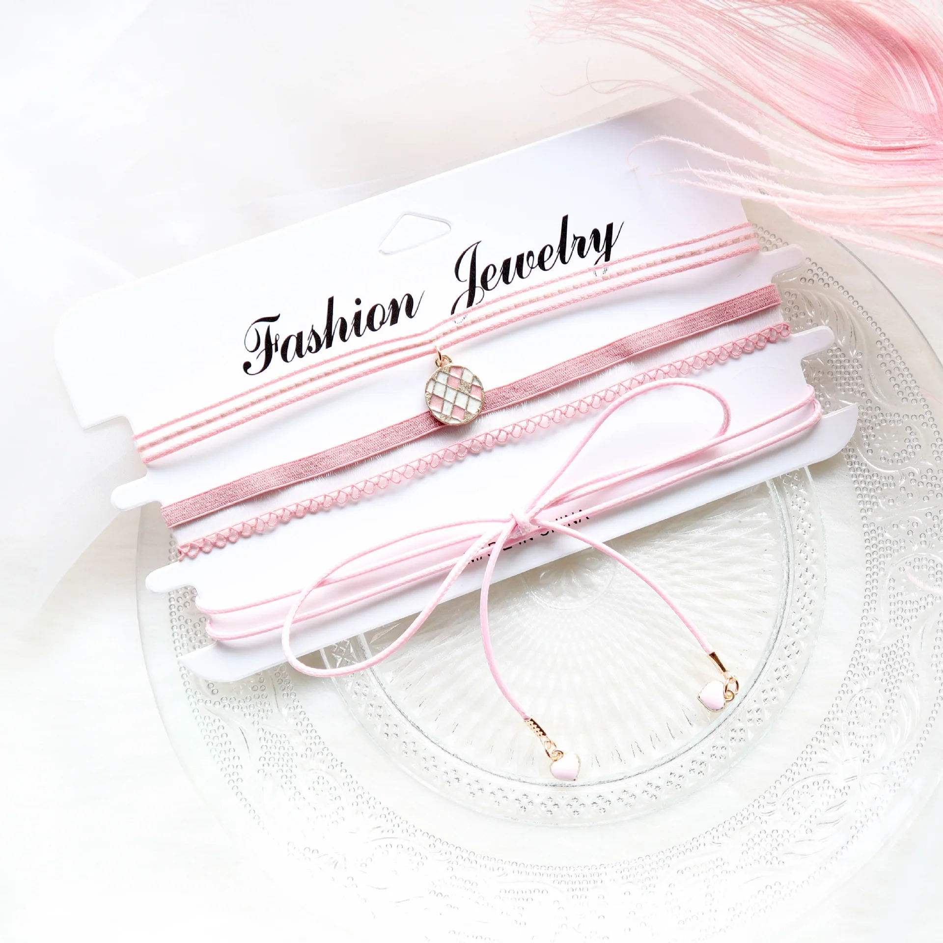 Kpop альтернативное короткое многослойное ожерелье с цепочкой для женщин