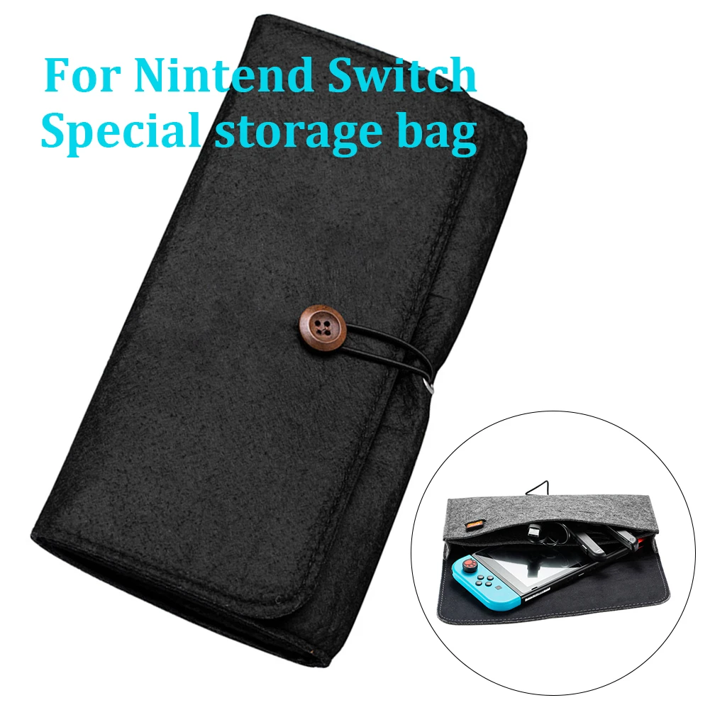 Чехол Stroage для консоли Nintendo Switch из мягкого войлока сумка переноски