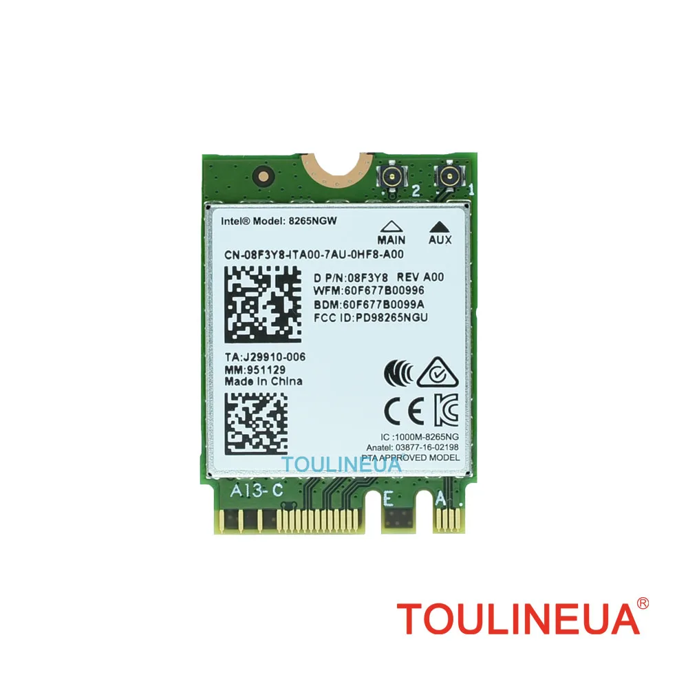 Беспроводная сетевая карта Intel Двухдиапазонная PK 8265 5G 867 7265 Мбит/с|wireless 8260|7260 acac |