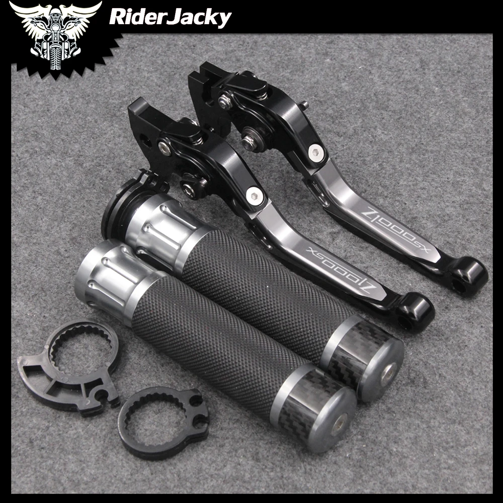 

RiderJacky Folding Extendable Motorcycle Brakes Clutch Levers Hand Grips For Kawasaki Z1000SX/NINJA 1000/Tourer 2011-2016 2015