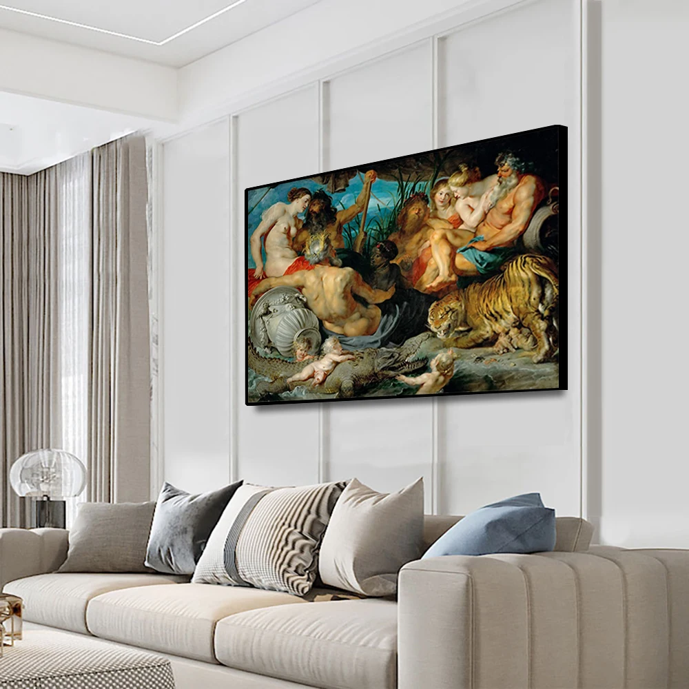 Cassisy Artwork Peter Paul Rubens The Four Continents Canvas Painting & Calligraphy Print Living Room Decor Life Art No Framed | Дом и сад