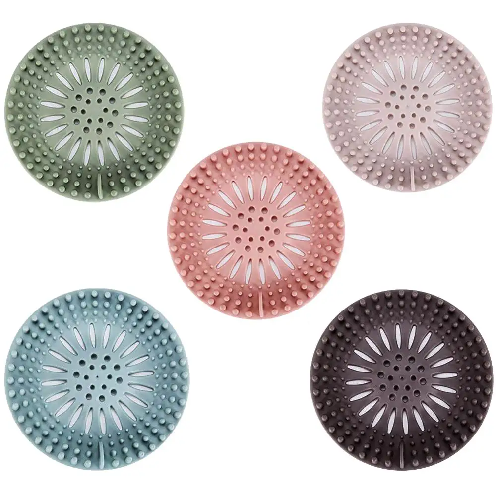 

Anti-blocking Floor Drain Silicone Sucker Sewer Outfall Strainer Sink Filter Hair Stopper & Catcher Bathroom Kitchen Accessories