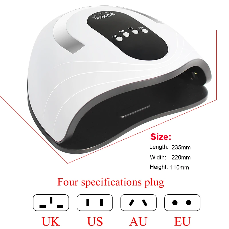 

High Power Nail Dryer Fast Curing Speed Gel Light 84/54W Nail Lamp LED UV Lamps For 4 Kinds Timer And Smart Sensor