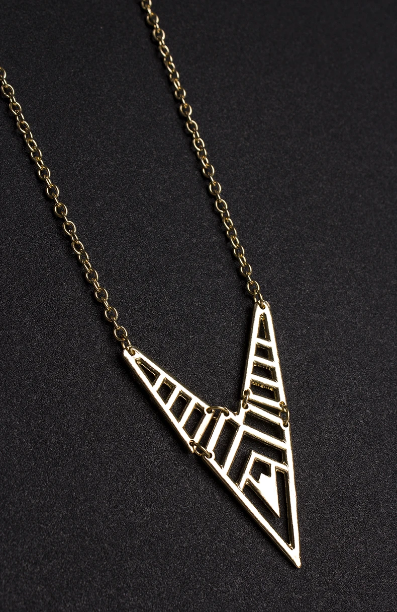 Модное ожерелье с цветком металлическое для женщин ювелирные изделия длинное