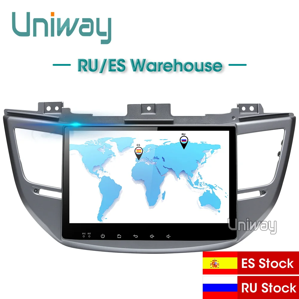 Uniway AXTS1071 2 г+ 32 г Octa 8 ядра android 8.1 автомобильный DVD для Hyundai Tucson/IX35 Мультимедиа автомобилей Радио GPS