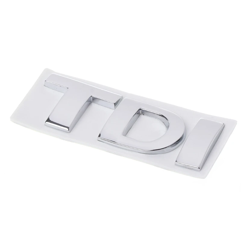

TDI Badge Metal Emblem Decal Logo Sticker Rear Boot Lid Tailgate Red