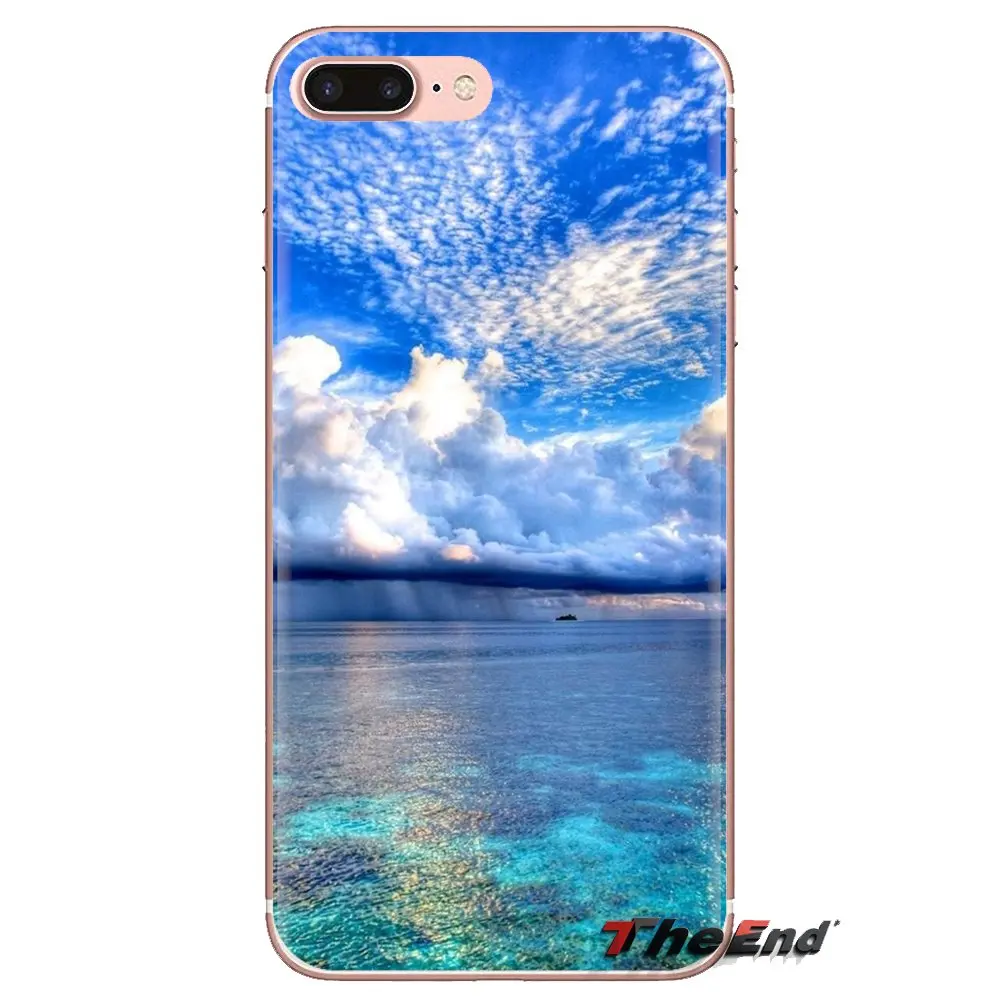 Прозрачный морской небо песчаный пляж Закат для iPod Touch Apple iPhone 4 4s 5 5S SE 5C 6 6S 7 8 X XR XS