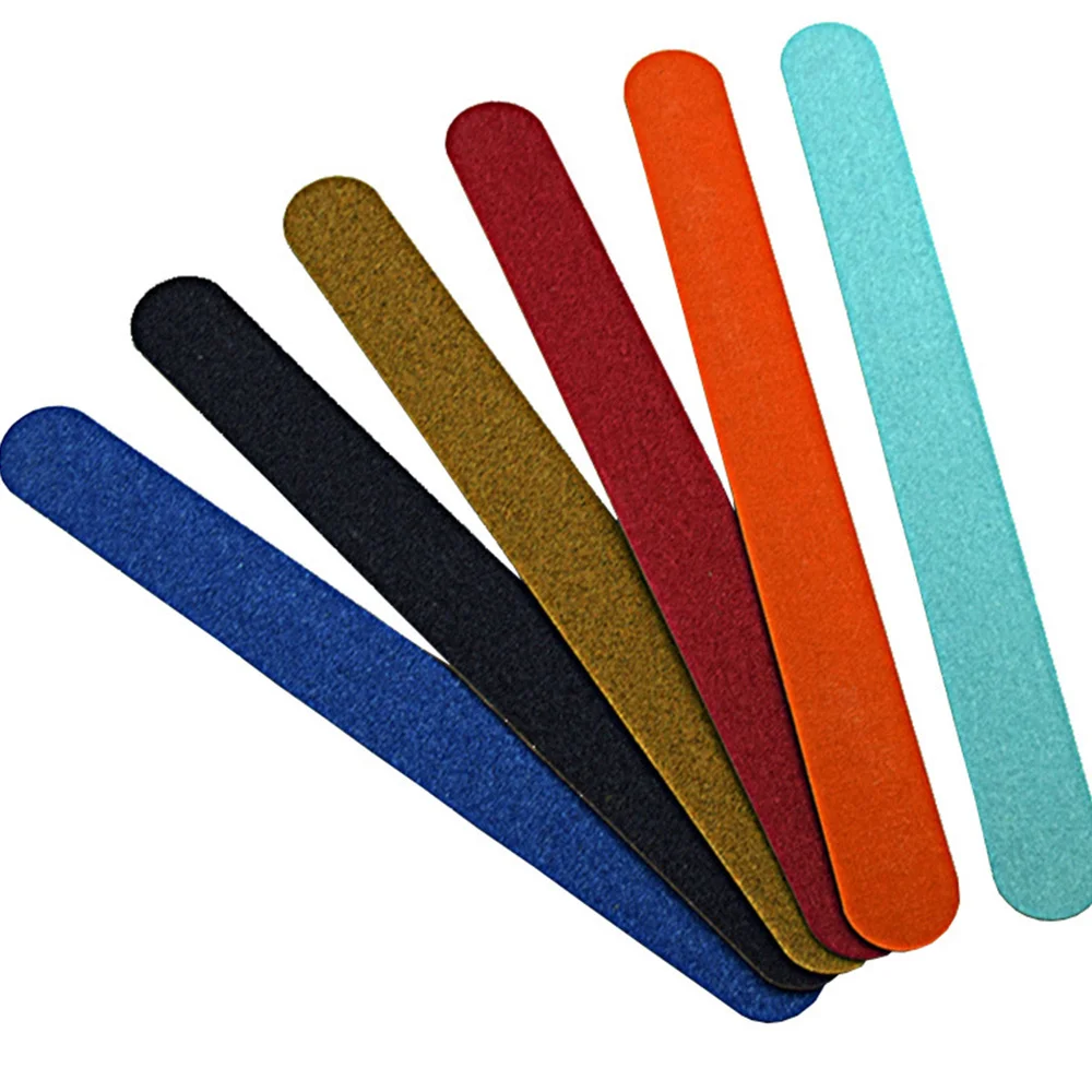 

40Pcs Nail File Colorful Wooden File Nail Polishing File Nail Buffer Manicure Nail Polisher Random Color