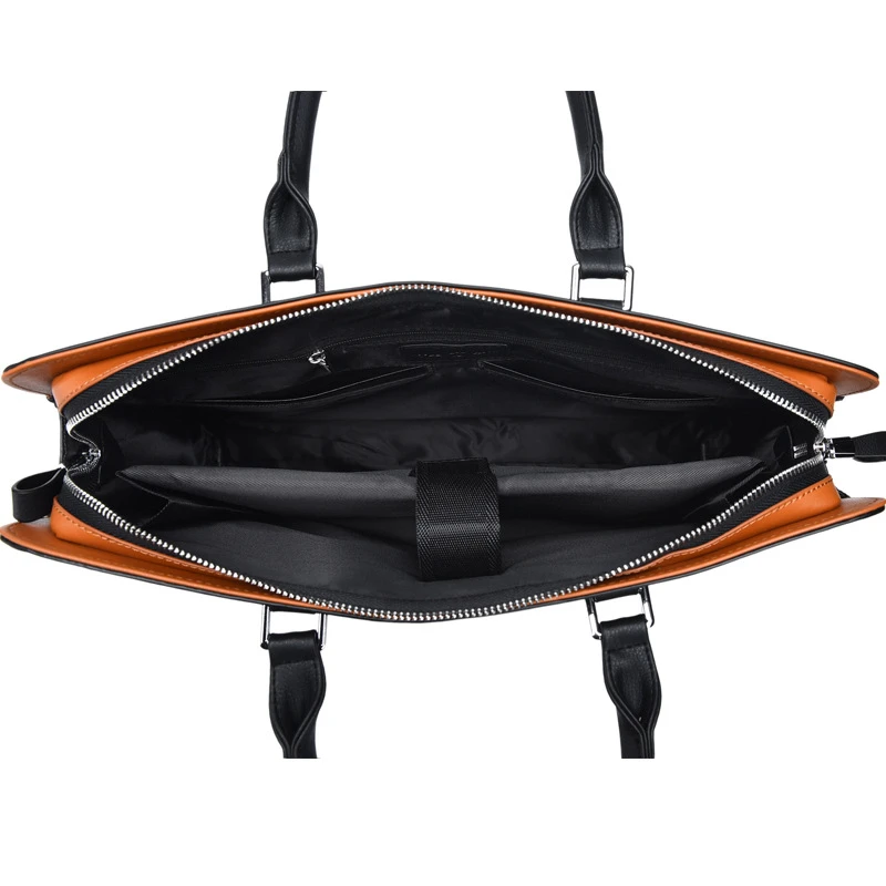Men's Fashion Business Briefcase Leather Shoulder Bag For Male 14 15 inch Laptop Travel Large Capacity Handbag Messenger Bags