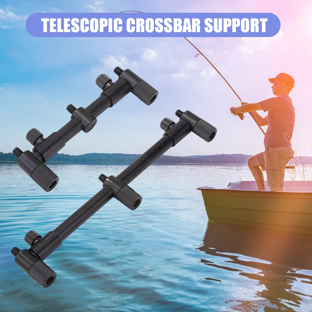 

Folding 3 Head Fishing Rod Holder Aluminum Alloy Fishing Rod Bite Alarms Holder Telescopic Carp Fish Pole Buzz Bar Rest Stand