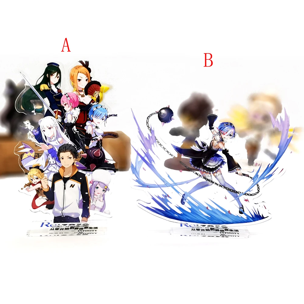 

Re Zero kara Hajimeru Isekai Seikatsu Starting Life in Another World Emilia Subaru Rem Ram Crusch Felix Felt GM acrylic stand