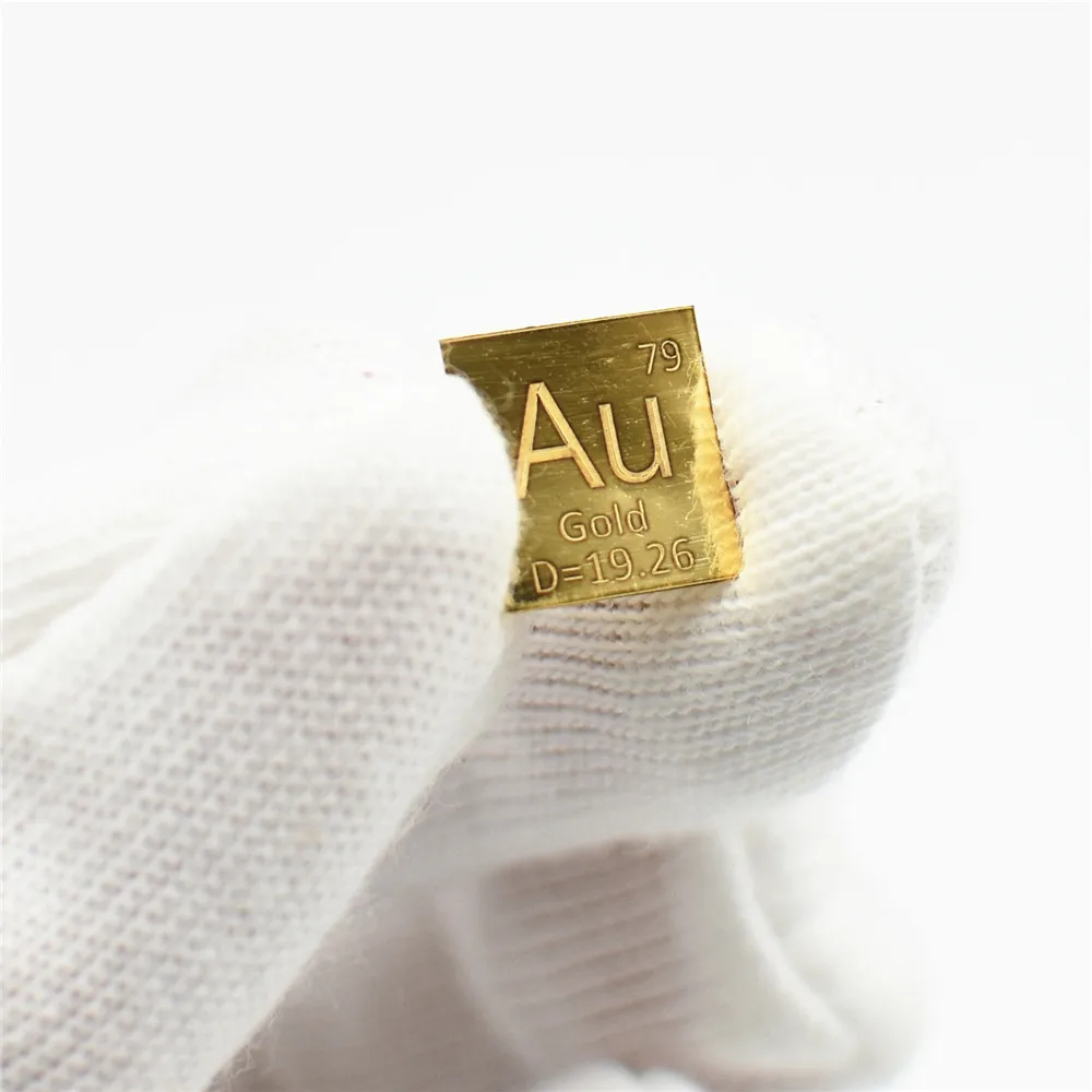 Листовой металл для периодической таблицы Золотой элемент высокой чистоты Au 24K