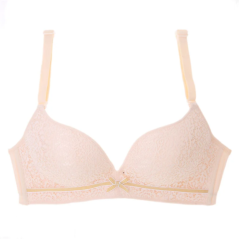 Женский бесшовный кружевной бюстгальтер с чашками пуш ап|Бюстгальтеры| |