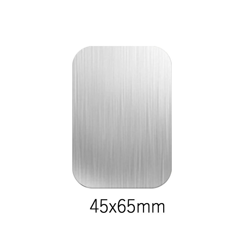 5pcs 45x65mm-silver Универсальный магнитный держатель аксессуары Запасные детали для замены металлического пластина магнитный автомобильный держатель для телефона на магните с подставкой для gps MP3 с клейкой лентой 3M - Цвет: 5pcs 45x65mm-silver