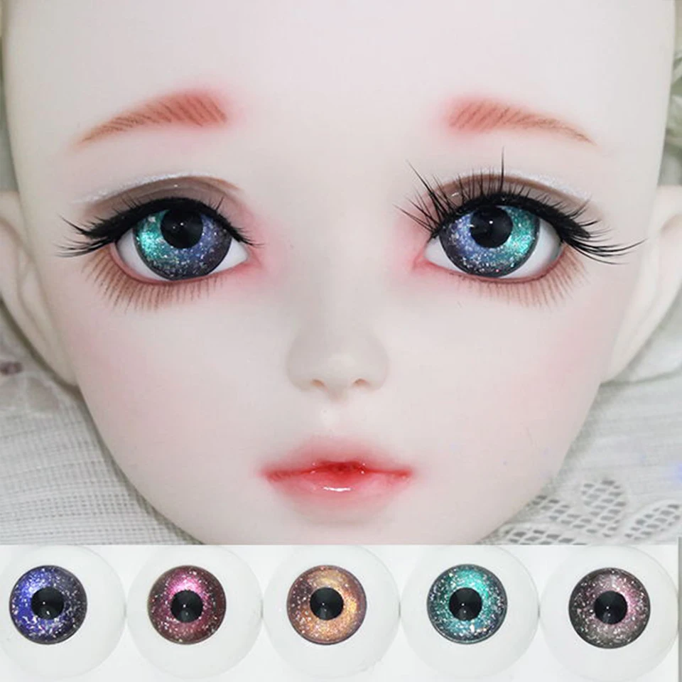 

BJD Doll Starry Sky Eyes Gradient Color Doll Eyes 12 14 16 18 MM Toy Accessories