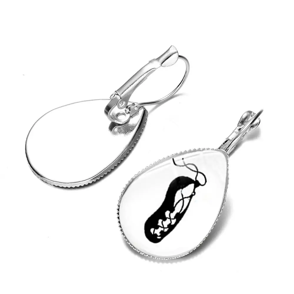 Азиатских 2019 очаровательные балетки серьги для танцовщиц силуэт балерины с