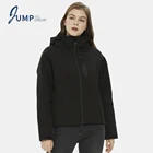 JUMPING DREAM женская зимняя куртка с подогревом, приталенная ветровка с капюшоном для улицы, горные лыжи, походная одежда, парка