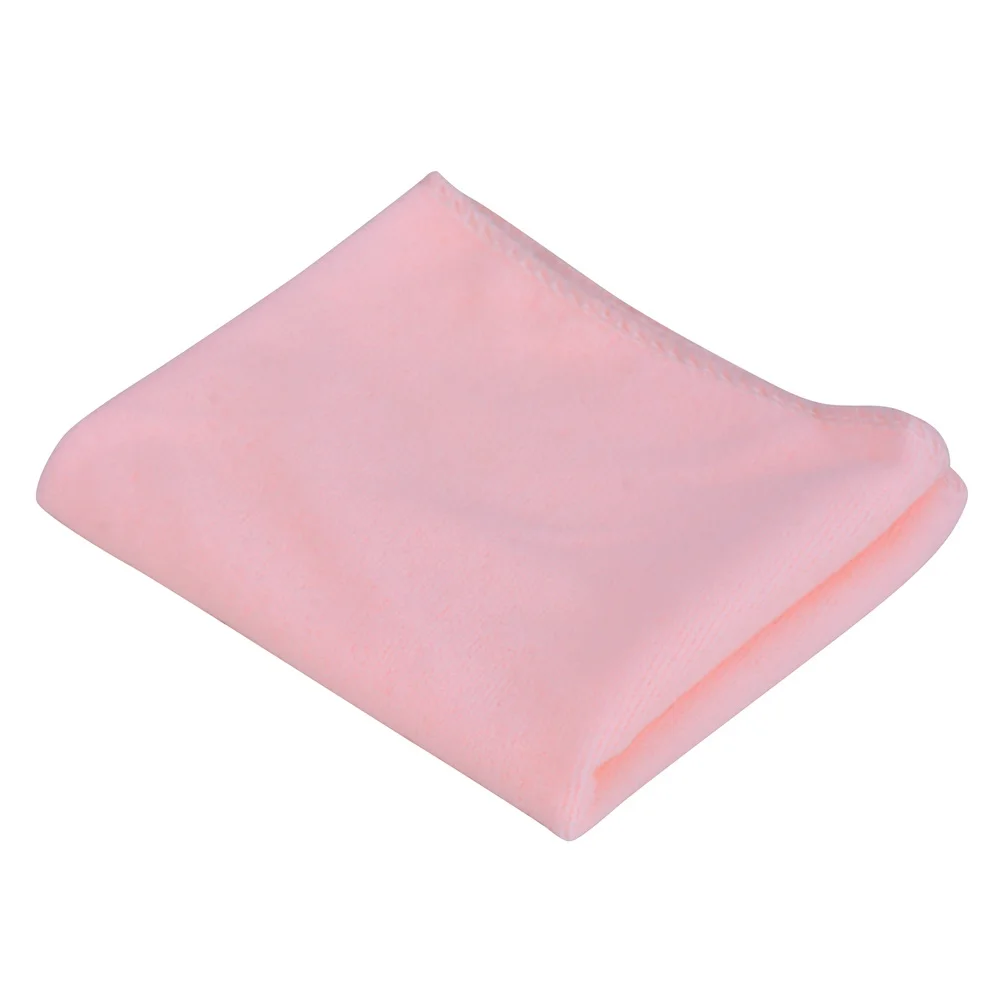 Pink-5pc 5 шт. Впитывающее детское полотенце из микрофибры, полотенце для рук, Хлопковое полотенце для взрослых, детские полотенца для рук, быстросохнущее полотенце для ванной и кухни - Цвет: Pink-5pc
