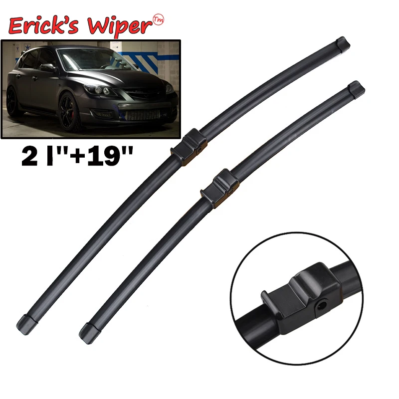 Erick's Wiper LHD Front Blades For Mazda 3 Mazda3 BK 2003 - 2009 Windshield Windscreen Window 21&quot+19&quot | Автомобили и