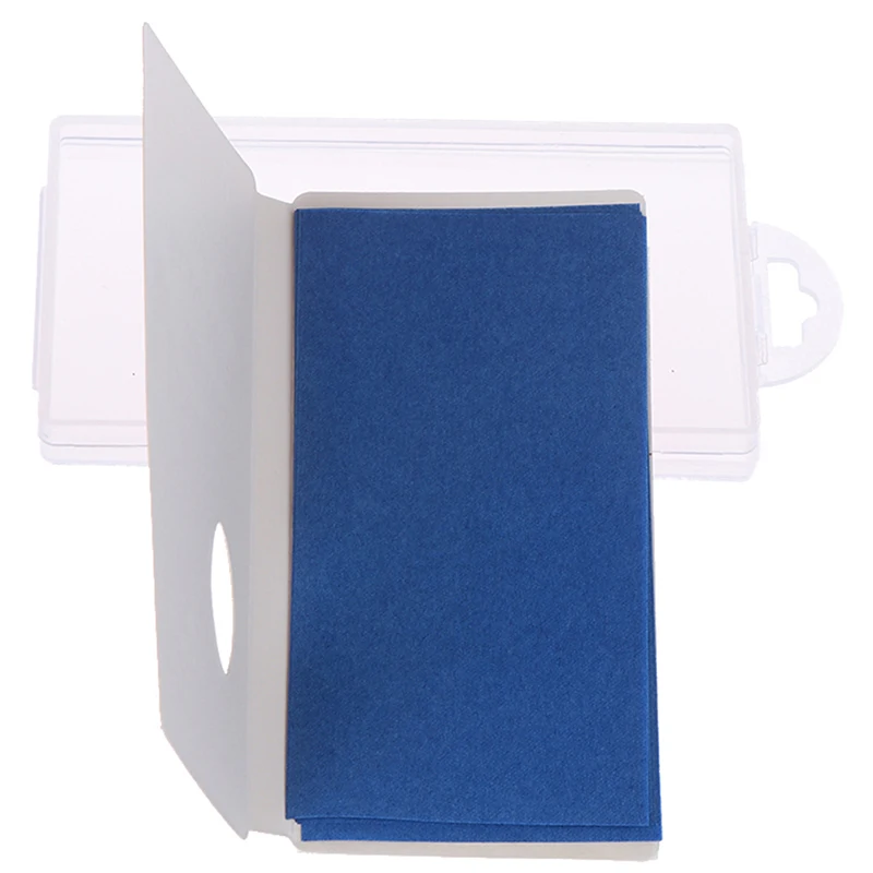 50 шт./компл. масляная бумага для лица синяя пленка глубокое очищение салфетка