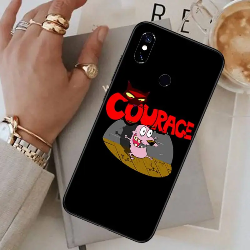 

cartoon courage cowardly dog Phone Case For Xiaomi Redmi 7 8 9t a3Pro 9se k20 mi8 max3 lite 9 note 9s 10 pro