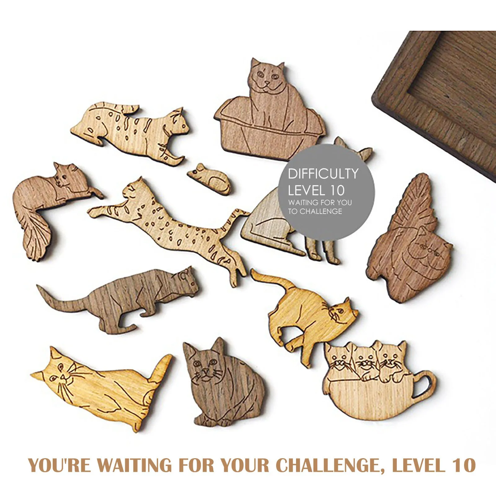 Новинка детский супержесткий 3d пазл в виде животных деревянные игрушки