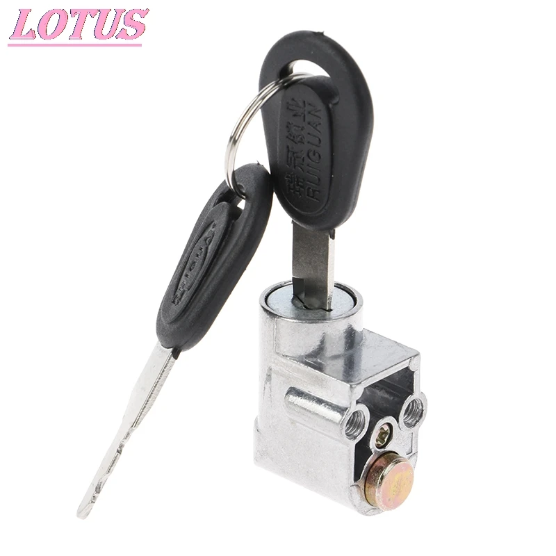 

HOT Ignition Lock Battery Safety Pack Box Lock + 2 key For Motorcycle Electric Bike Scooter E-bike 1pc