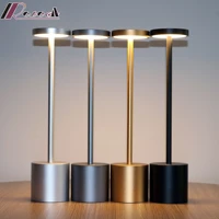 restaurant cordless table lamp led touch switch usb rechargeable dining table light for bar restaurant hotel decoration