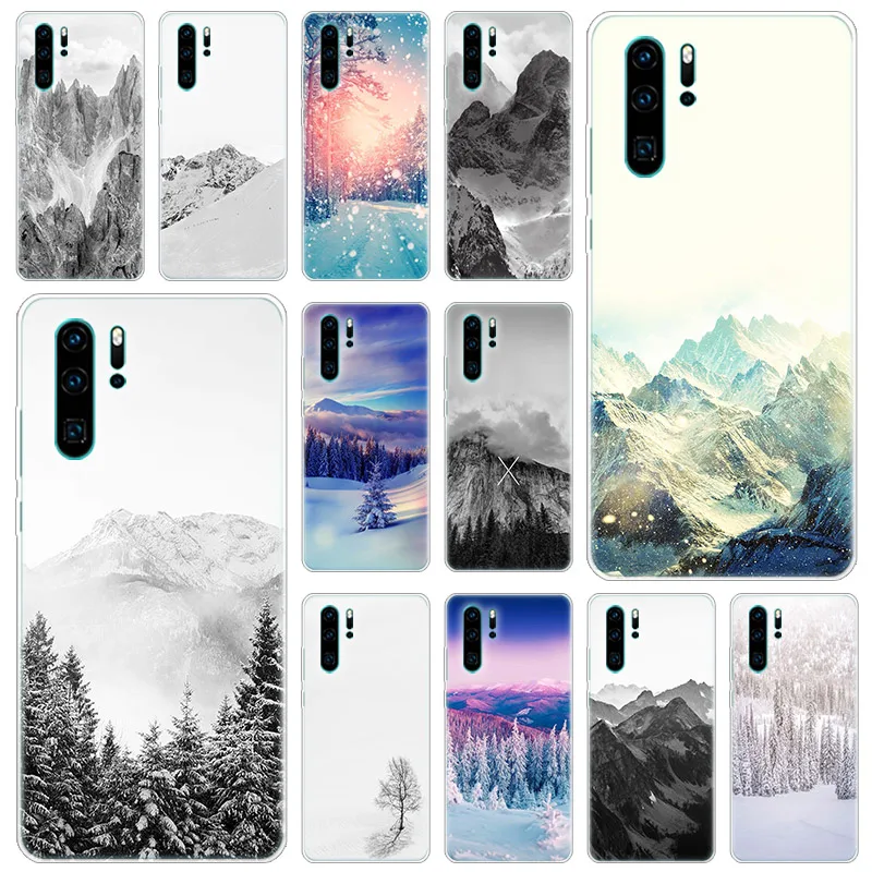 Черный и белый Силиконовый чехол для телефона Huawei P50 P40 Pro P30 Lite P20 P8 2017 P Smart Z 2020 2021
