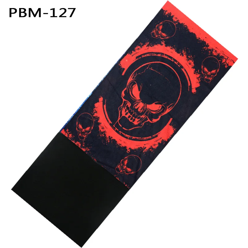 PM127 Новая модная зимняя Флисовая теплая Волшебная бандана для шеи, шарф, повязка на голову, шарф унисекс с черепом, многофункциональный бесшовный трубчатый шарф - Цвет: PM127