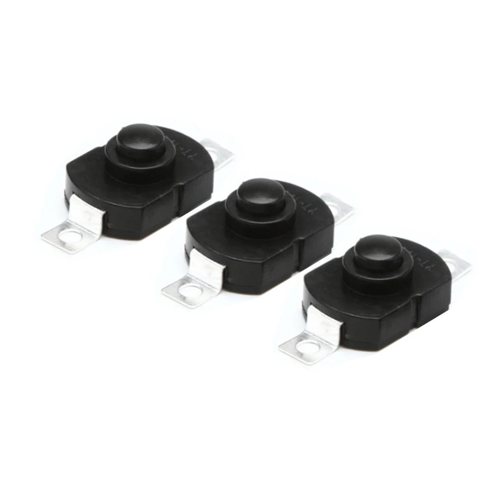 10Pcs Push Button Switch 1712KD 250V 1.5A Flashlight LOCK Table Lamp ON-OFF 17×12×9.8mm | Обустройство дома
