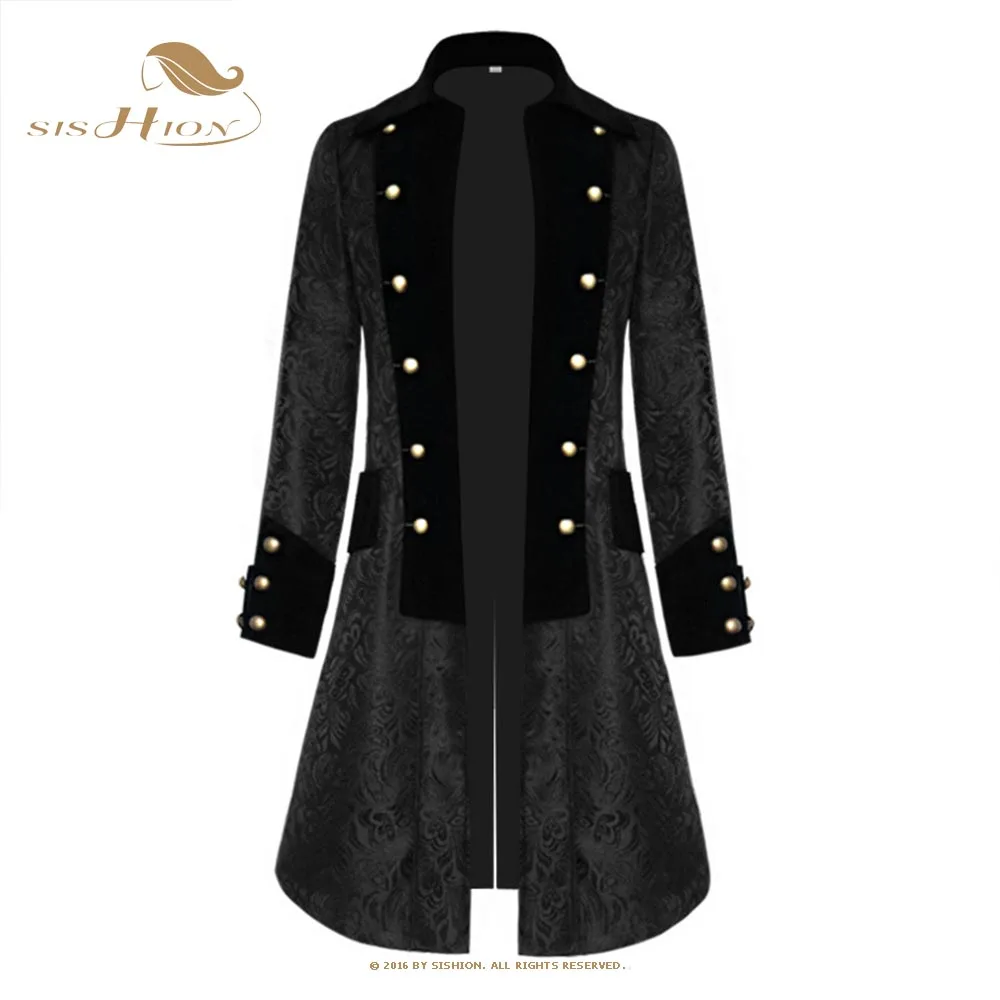 

Новинка 2022, однотонное Мужское пальто среднего века, жаккардовая ретро куртка-Униформа VD2474, парка, мужское камуфляжное пальто