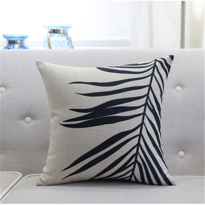 Черно-белые шорты с принтом зебры геометрический Синий чехол для подушки