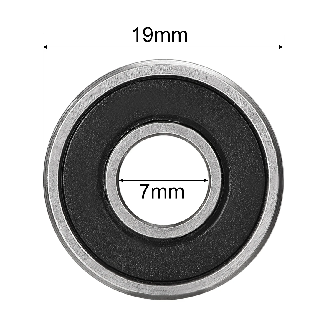 

20PCS 607-2RS Deep Groove Ball Bearing Double Sealed 180017, 7mm x 19mm x 6mm High Carbon Steel Z1 Bearings