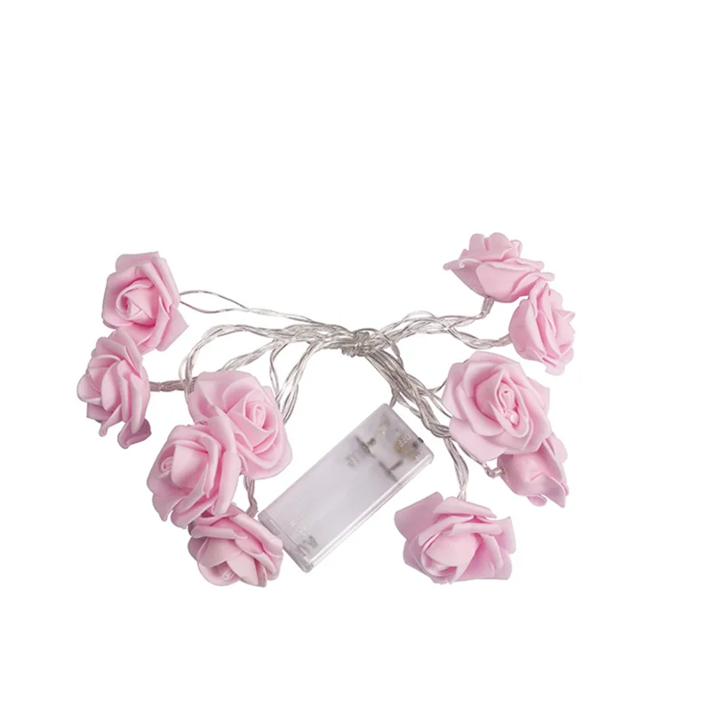 

3M 20 Led Rose Wedding Battery LED String Light Christmas Events Party Decoration Lights Colorful Holiday Outdoor LED Light