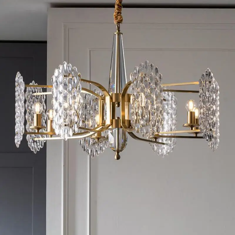 Современная роскошная люстра потолочные светодиодные светильники гостиная