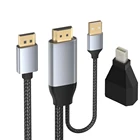 Преобразователь HDMI в Mini Displayport 4K 60 Гц 2-в-1, HDMI 2,0 на Mini DP Displayport, кабель активного преобразователя HDMI in на DPMini DP