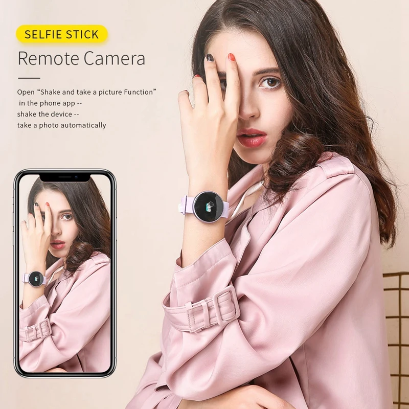 Смарт-часы женские с Bluetooth Модные часы калориями и пульсометром красивые