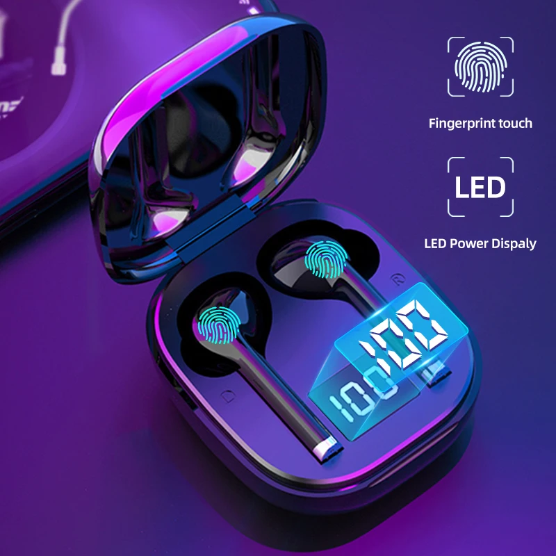 TWS Bluetooth 5 0 наушники с микрофоном и сенсорным управлением беспроводные гарнитура