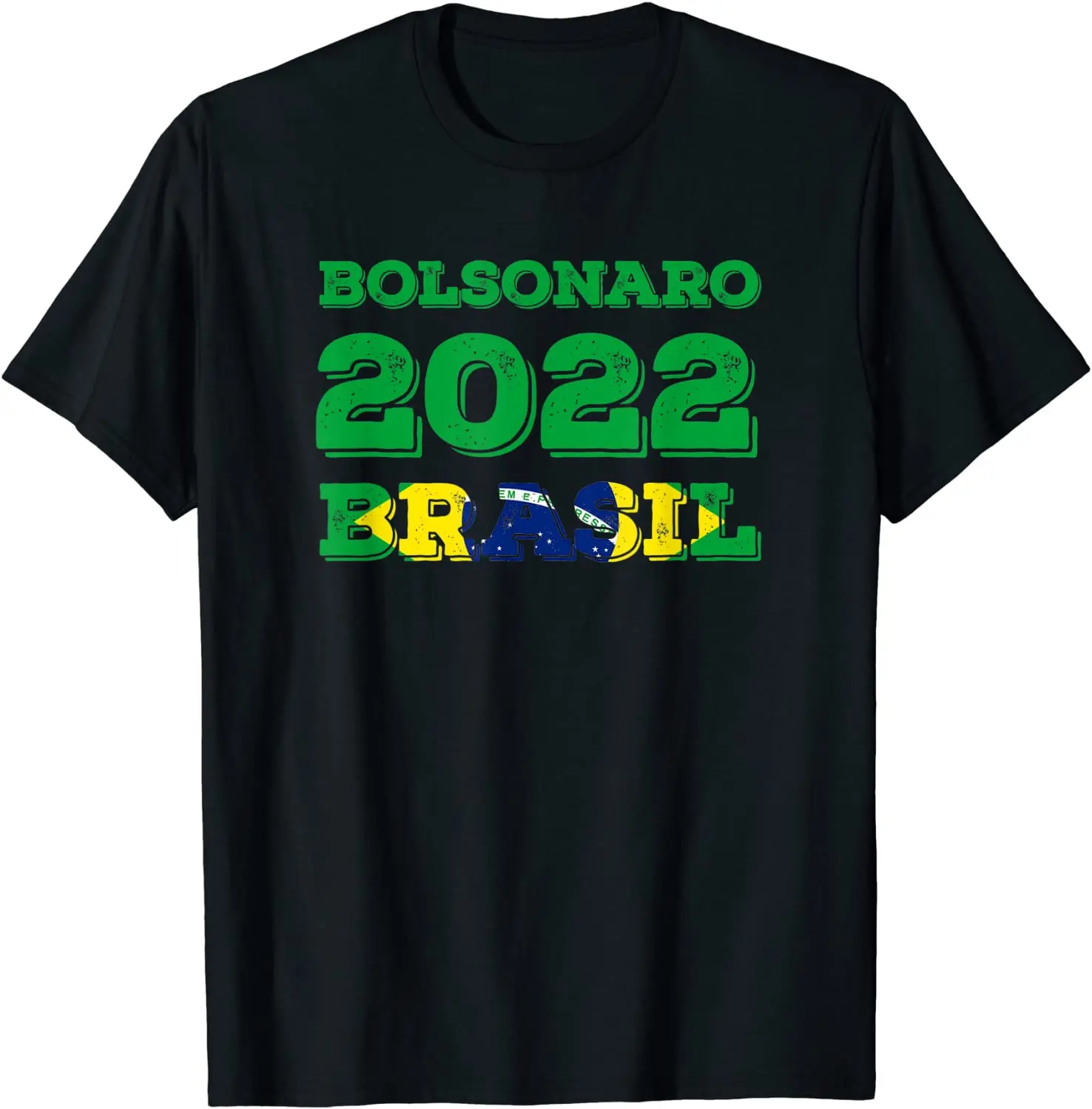

2022 President Brazil Summer Cotton O-Collar Short-sleeved T-shirt