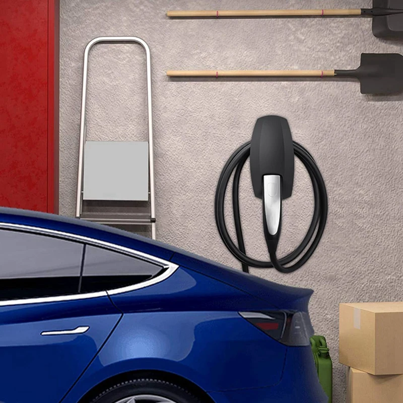 2 Pcs Car Charging Cable Organizer Wall Mount Charger Connector Bracket Holder for Tesla Model 3 X S Y EU Plug A &amp B | Автомобили и