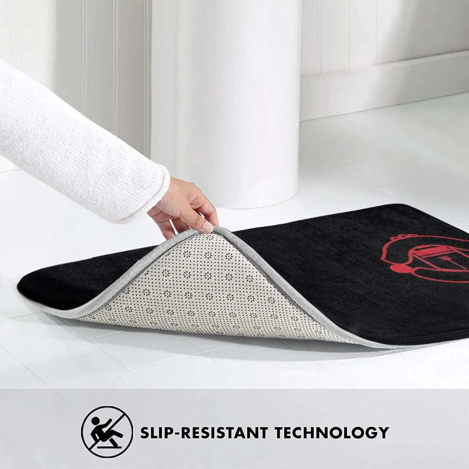 Мягкий Нескользящий 3D коврик для футбола красного и черного цвета | Дом сад