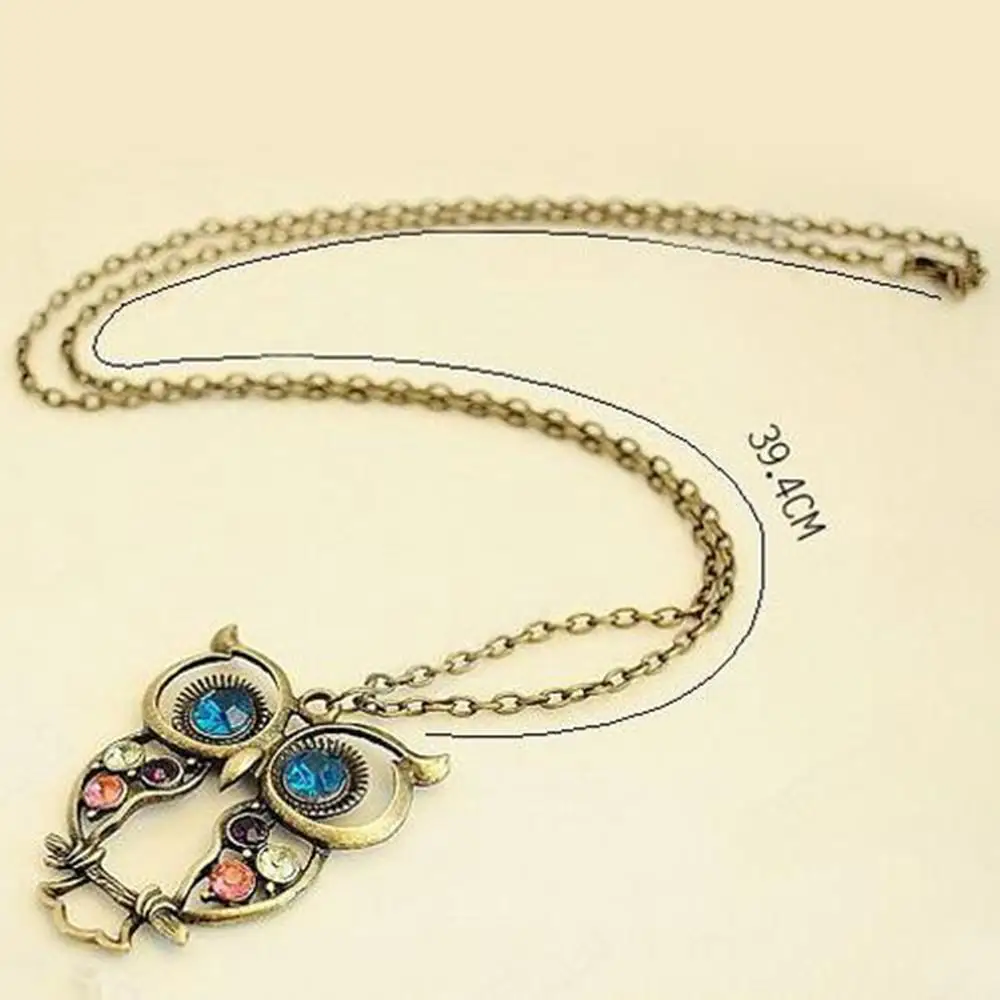 Owl Vintage Pendant Sweater Blouse Chain Jewelry Long Necklaces | Украшения и аксессуары