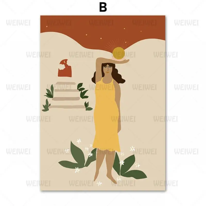 

Girls In Long Skirts Frolic In The Garden Canvas Abstract Paintings Home Decoration Wall Art Posters Used To Decorate The Living