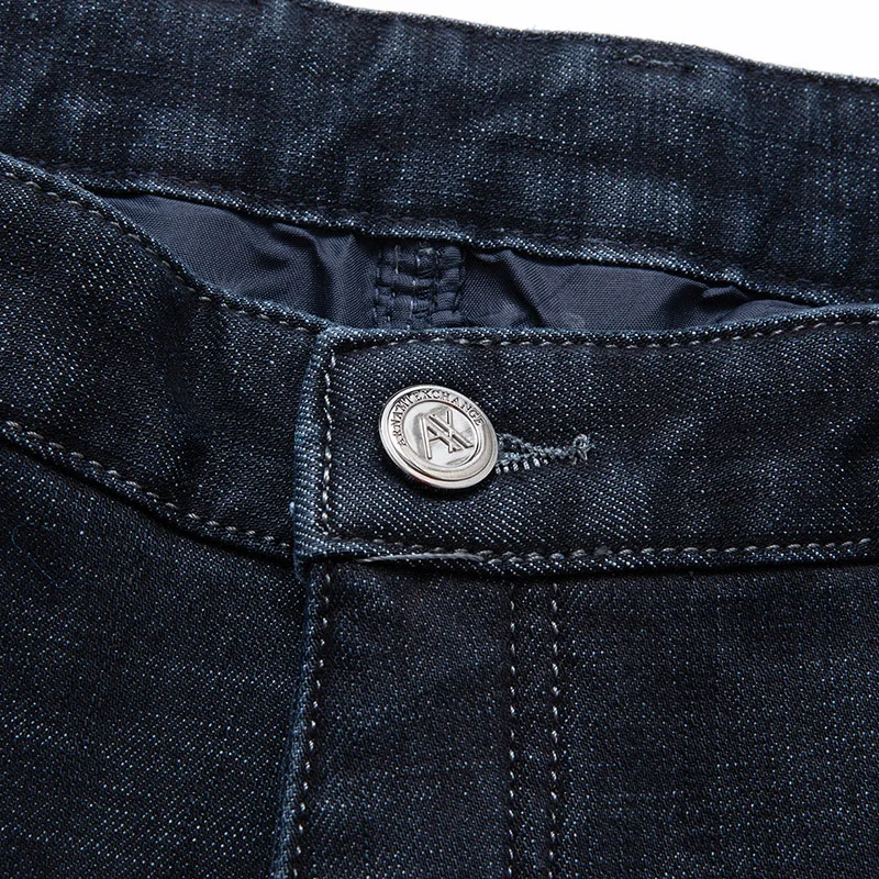 Толстая брендовая одежда зимние бархатные плотные теплые мужские джинсы деловые