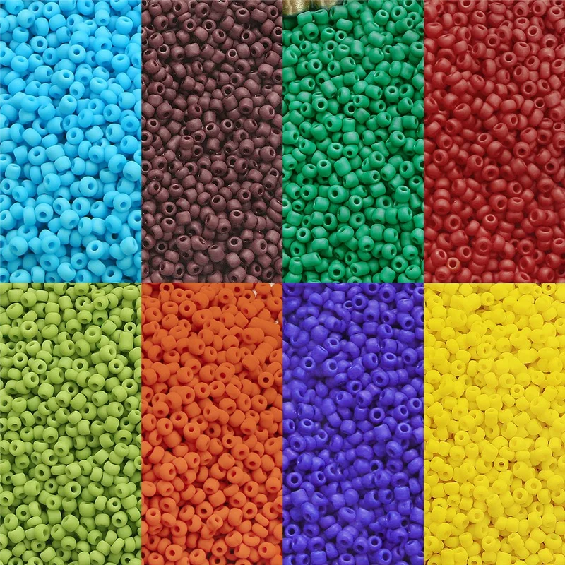 

700pcs 3mm Multicolor Beading Glass Seed Beads Round Pony Mini Spacer Loose Beads for Bracelet Necklace Jewelry DIY Craft Making