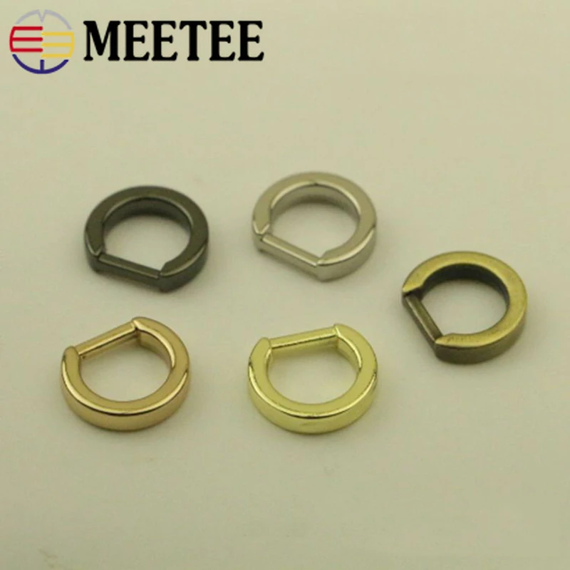 

Meetee 20 шт ID7mm D кольцо пряжки металлическая сумка ремень сумки цепь крюк застежка DIY Подвеска Пряжка фурнитура Аксессуары BF750